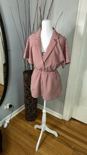 En Saison Women's Red Ruffle Romper - Size XS - photo 2