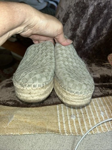 Sam Edelman 7.5 Flats Espadrilles Grey Platform Catherine Slip-o - photo 4