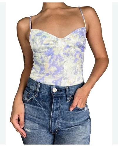 Zara Tie Dye Bustier Bodysuit - Size S
