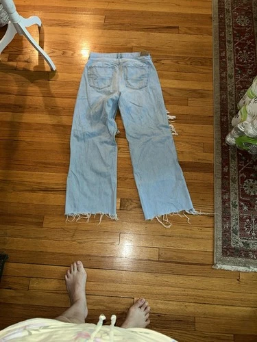 American Eagle Outfitters Light Blue Distressed Boyfriend Jeans - photo 3