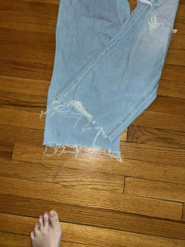American Eagle Outfitters Light Blue Distressed Boyfriend Jeans - photo 4