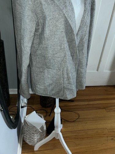 Kate Hill 90%Wool 10%Nylon Light Gray Women's Blazer Size 8P - photo 2