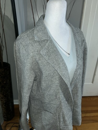 Kate Hill 90%Wool 10%Nylon Light Gray Women's Blazer Size 8P - photo 3