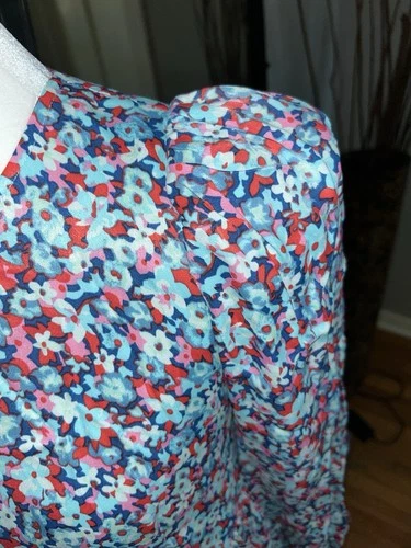 Rotate Birger Christensen Floral Dress - Pink/Blue Size 38 - photo 4