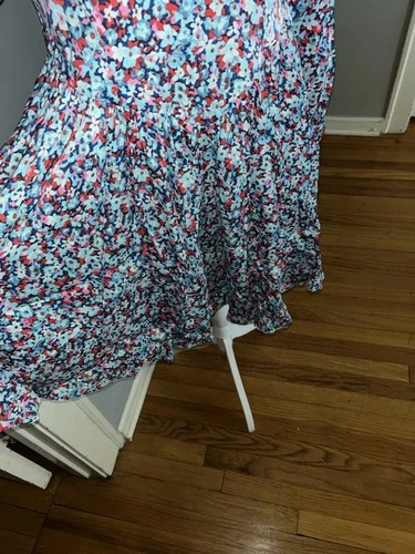 Rotate Birger Christensen Floral Dress - Pink/Blue Size 38 - photo 5