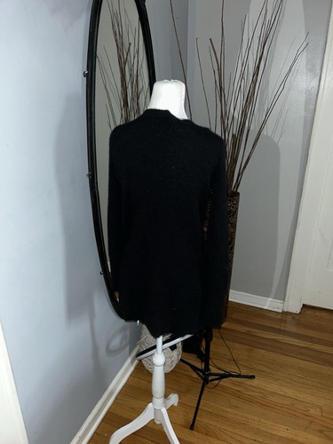 Apt 9 Black Long Sleeve 100% Cashmere V-Neck Sweater Size Small - photo 4