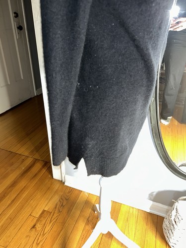 Apt 9 Black Long Sleeve 100% Cashmere V-Neck Sweater Size Small - photo 5