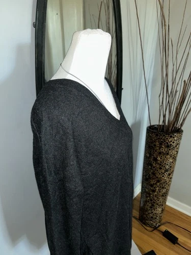 Vince Black Midi Dress 70%wool 30%cachemire Size SP - photo 2