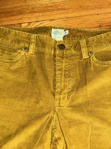 L.L. Bean Freeport Maine Women's Corduroy Pants Size 6 Mustard - photo 3