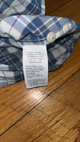 J. Crew Blue and White Casual Button Down Shirt - photo 5