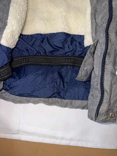 GAP Gray Toddler Puffer Jacket 3T - photo 4