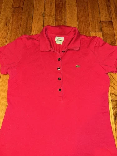 Lacoste Women's Pink Polo Shirt