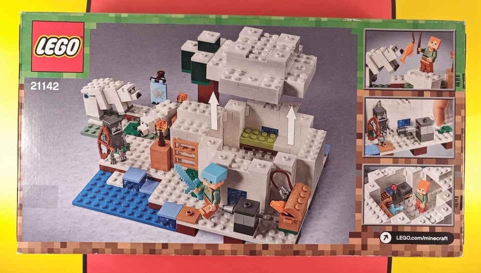 Lego Minecraft 21142 Polar Igloo w/ Alex, Stray, Polar Bear - Re - photo 2