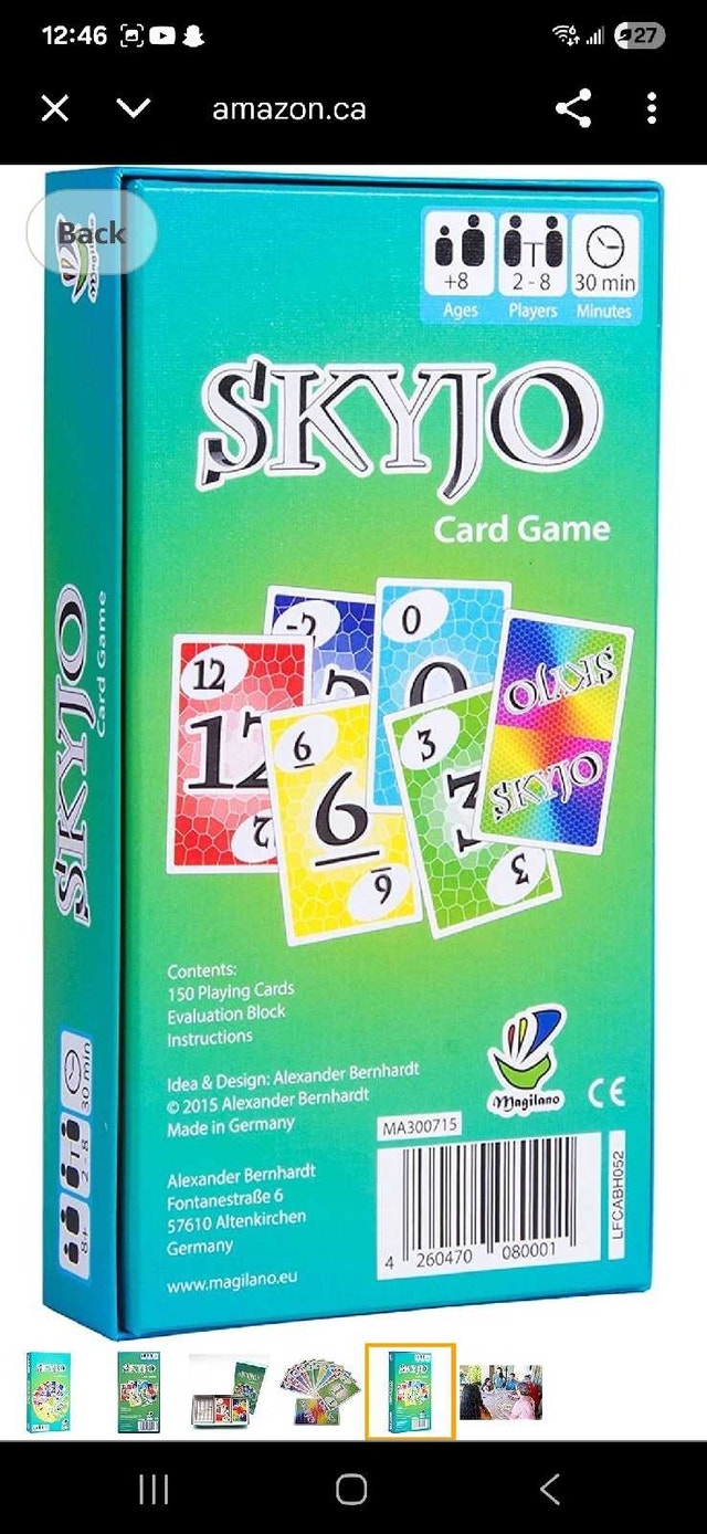 SKYJO Card Game - photo 4
