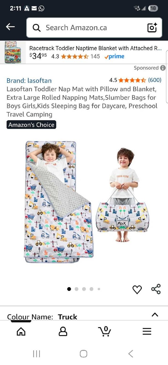 Lasotfan Kids Nap Bed