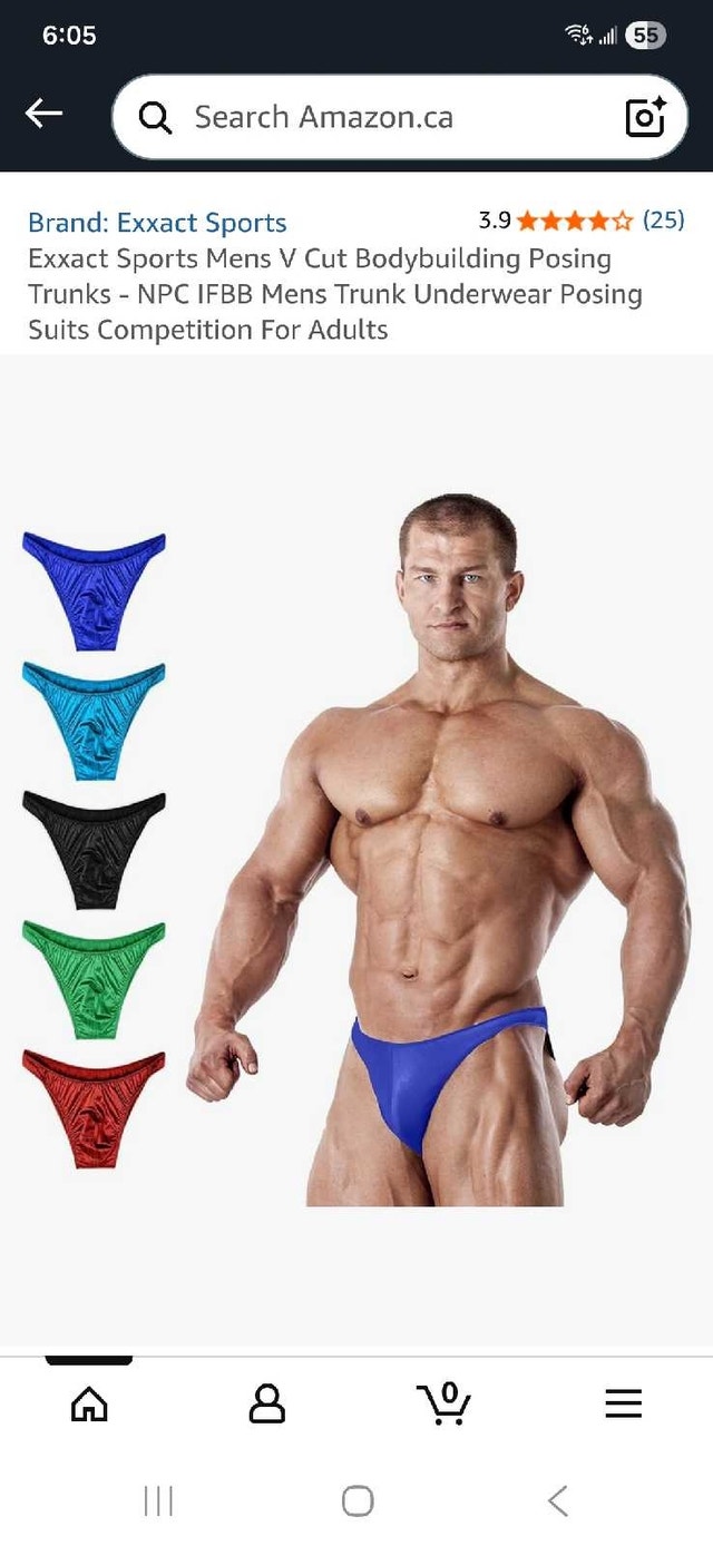 Exxact Sports Mens Posing Trunks