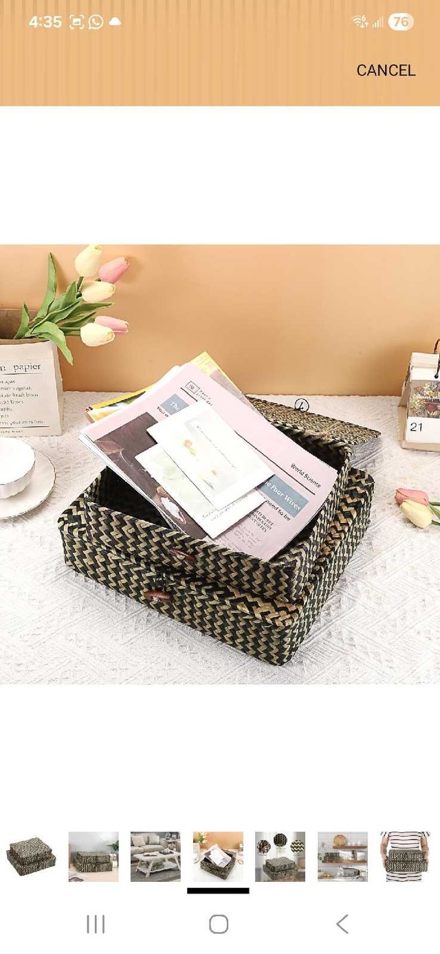New Set of 2 Hipiwe Woven Storage Baskets - photo 5