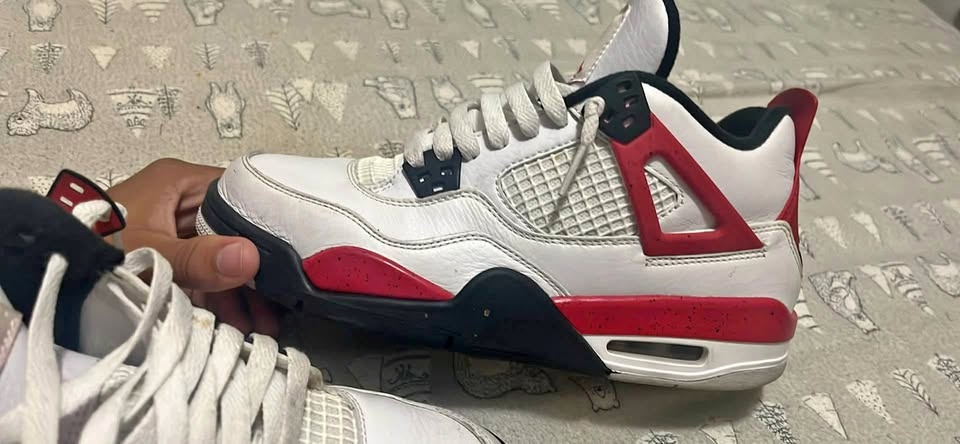 Jordan 4 Red Cement (Size 6.5)