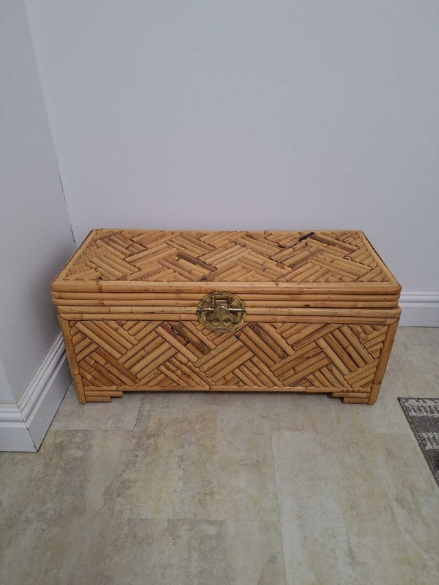 Split Bamboo Storage Trunk