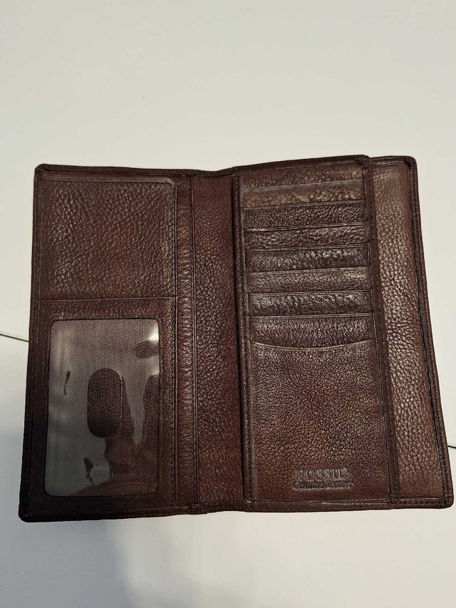 NEW Fossil Men's Leather Bi-Fold Wallet - photo 2