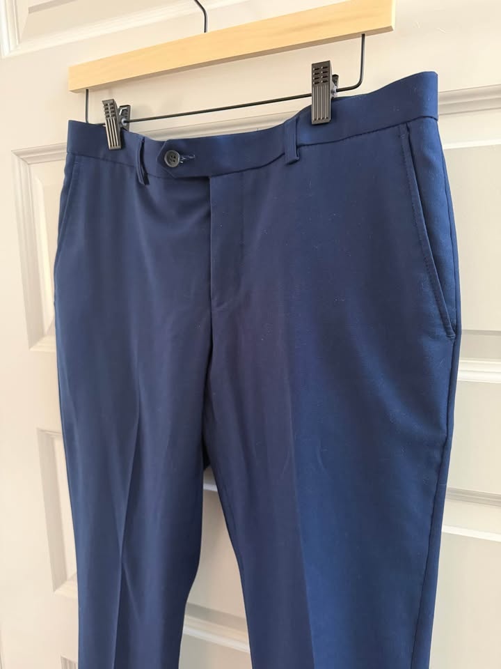 Slim Fit Pants Tip Top Nevy Blue Size 32W/30L - photo 3