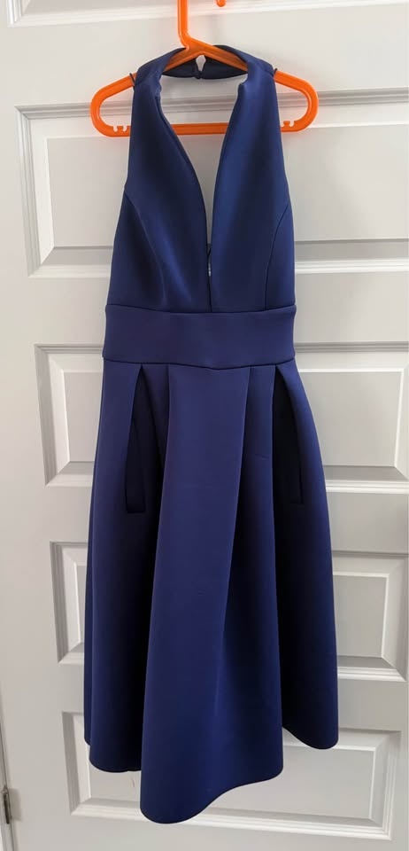 Prom Graduation Dress Navy Size 6 - photo 3