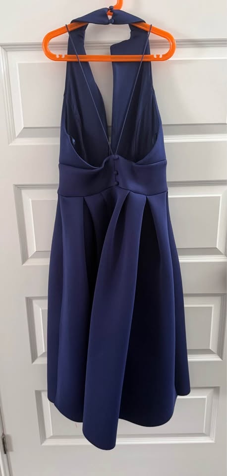 Prom Graduation Dress Navy Size 6 - photo 4
