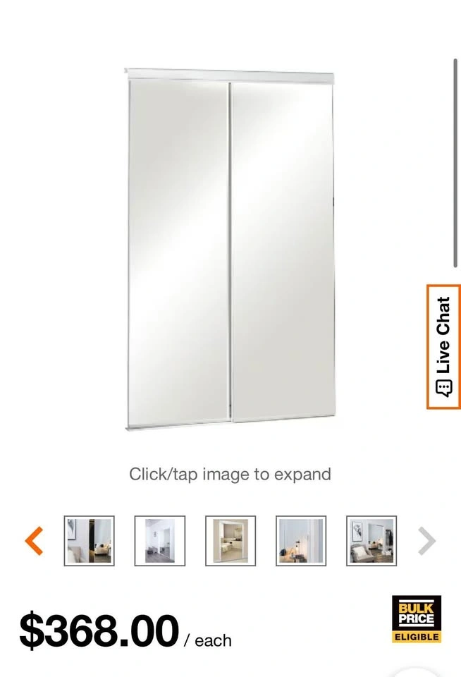 Frameless Closet Sliding Doors - photo 3