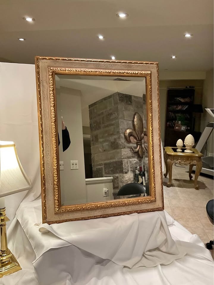 Vintage Gold Leaf Mirror