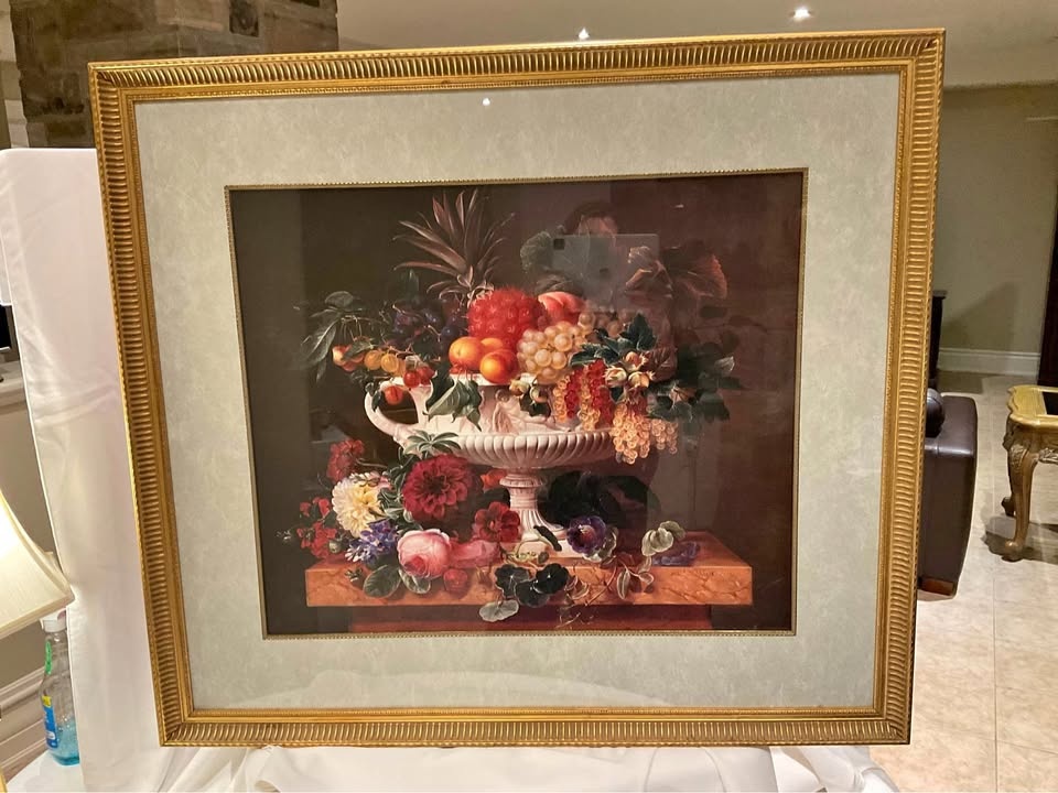 Print Fruits In Vase Large Print 37 " x 32 1/2"