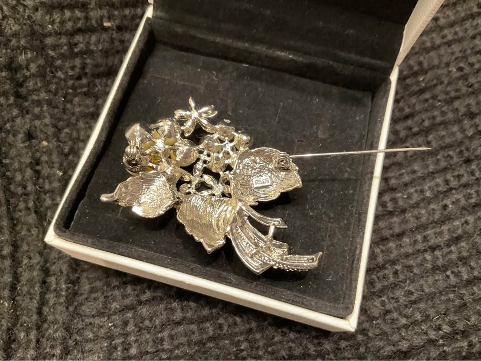 Ladies Brooch Vintage RMN Made In Italy 1970’s - photo 5