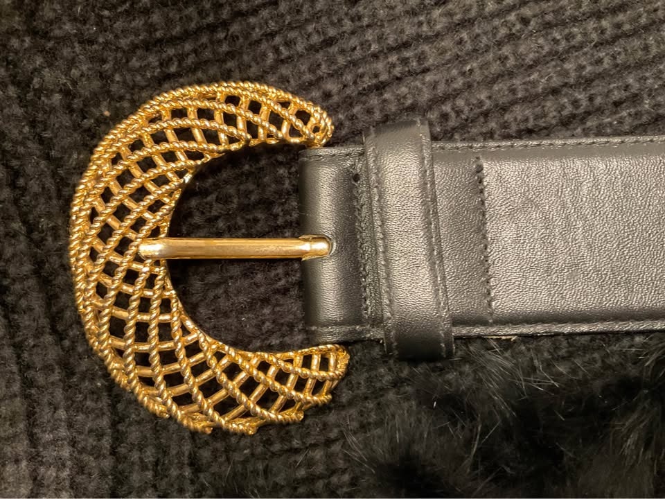 Ladies Belt Vintage Leather PORTS INTERNATIONAL Size M - photo 2