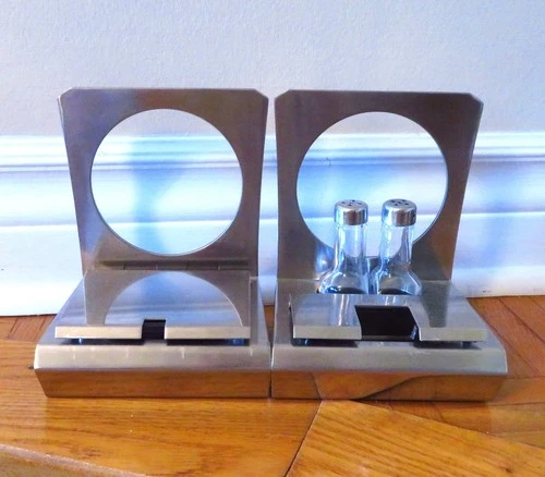 Gio Ponti 1950s Salt & Pepper Set w/ Cheese Bowl