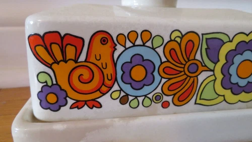 Retro Cheese Dish Gaytime Lord Nelson Pottery - photo 3