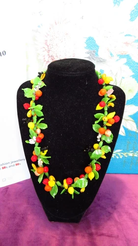 Vintage 1950s Murano Tutti Frutti Necklace