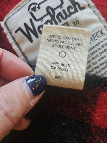 Vintage WOOLRICH Wool BLANKET Buffalo Check Red BLACK 127cm X 15 - photo 4