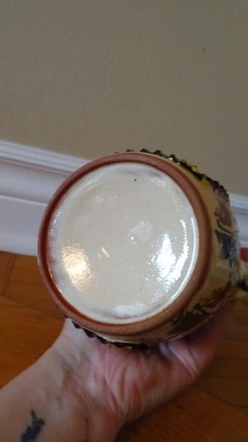 Vintage Hungarian Folk Art Miska Jug Ceramic Glazed - photo 5