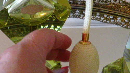 2 VTG Bohemian Czech Moser Style Art Deco Perfume Bottles - photo 2