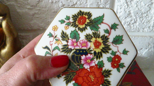 Vintage Fortnum & Mason Rose Trinket Box w/ Lid - photo 2