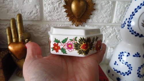 Vintage Fortnum & Mason Rose Trinket Box w/ Lid - photo 5
