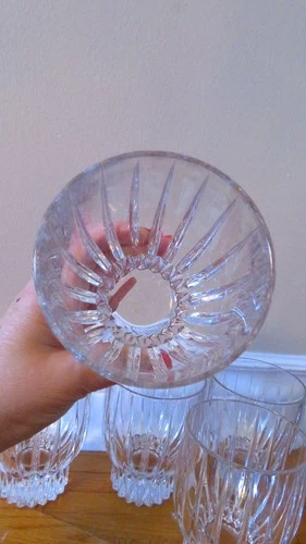 Vintage 5 Mikasa Crystal Double Old Fashion Glasses Algonquin - photo 5