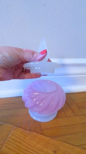 Vintage Archimede Seguso Opal Pink Murano Candy Dish 1960s Rare - photo 4