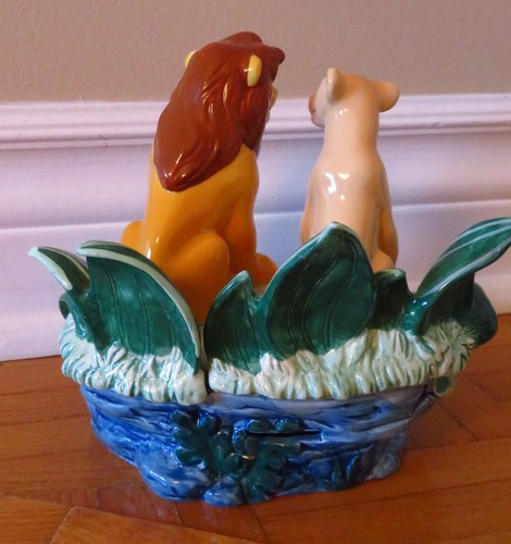Vintage Disney Lion King Music Box Porcelain Simba Nala - photo 4