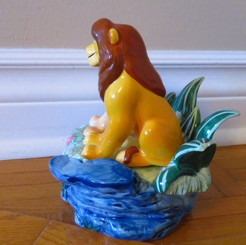 Vintage Disney Lion King Music Box Porcelain Simba Nala - photo 5