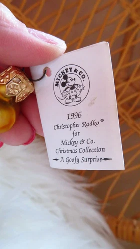 vtg 97 Christopher Radko Disney Goofy Surprise Ornament - photo 2