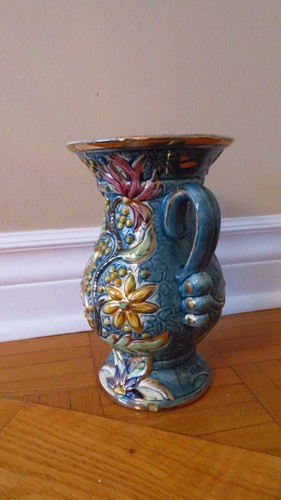 Vintage H. Bequet Belgium Quaregnon Vase #408 - Mint Condition - photo 2