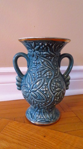 Vintage H. Bequet Belgium Quaregnon Vase #408 - Mint Condition - photo 3