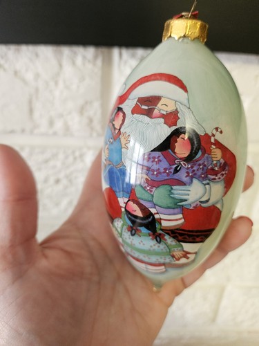 Ne'Qua Art Christmas Ornament with Red Box By Barbara Lavallee - photo 2