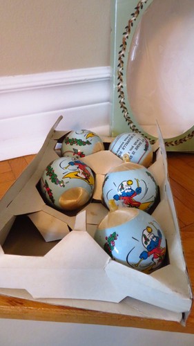 5 vtg 1982 Smurf Christmas Ornaments - photo 4