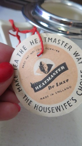 Vintage Heatmaster Cream & Sugar Set - 1950s Ceramic/Chrome - photo 3